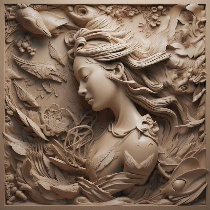 نموذج ثلاثي الأبعاد لآلة CNC 3D Art 